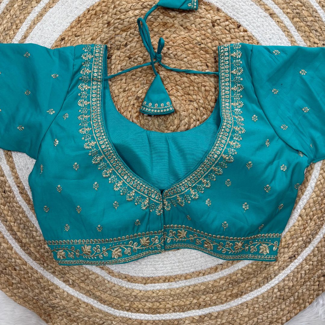 Rama Roman Silk Thread Work Partywear Blouse