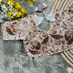White Colour Kashmiri Style Georgette Blouse