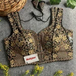 Black Color Beautiful Heavy Embroidery Codding & Thread Work Bridal Blouse